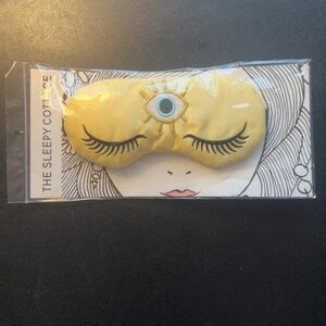 NEW The Sleepy Cottage Yellow Evil Eye Weighted Sleep Eye Mask
